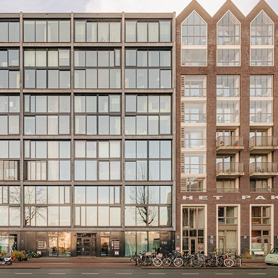 Prachtige uitzicht foto van appartementencomplex